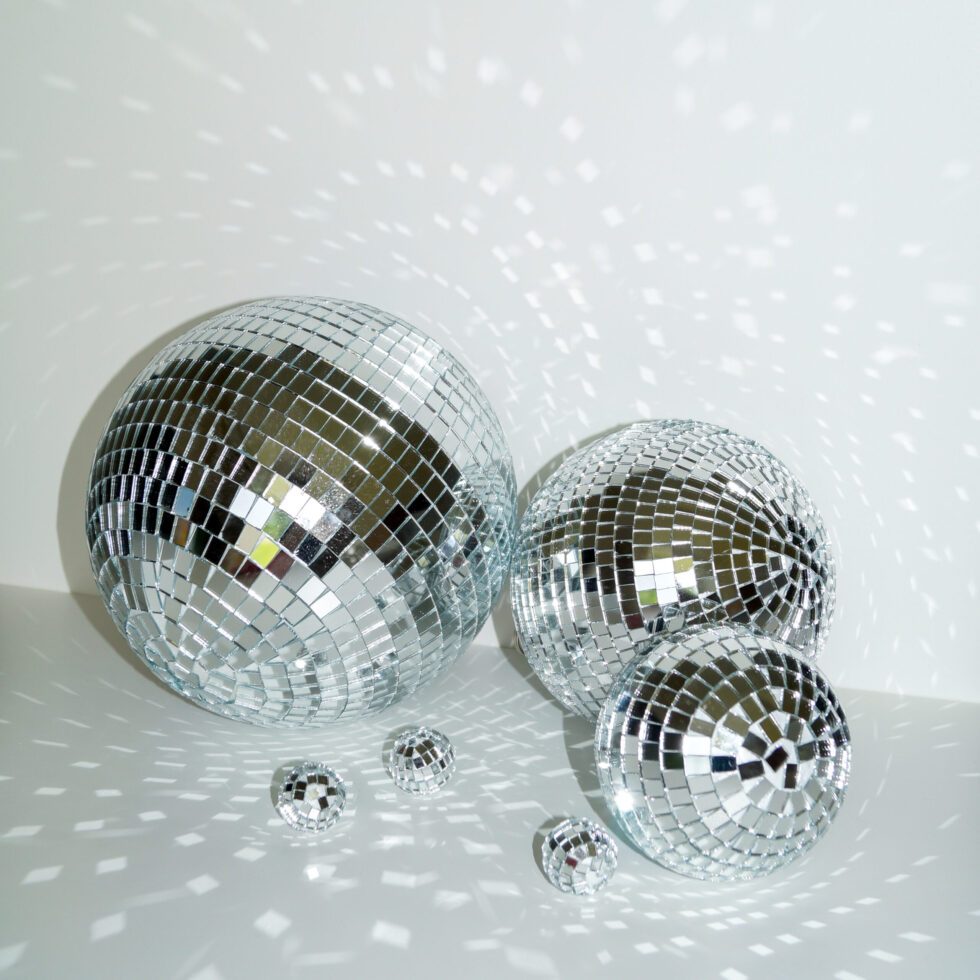 Set discoballen uit de verhuurcollectie